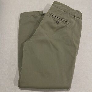 J. Crew Broken In Scout Chino Pants Green Women's Size 2